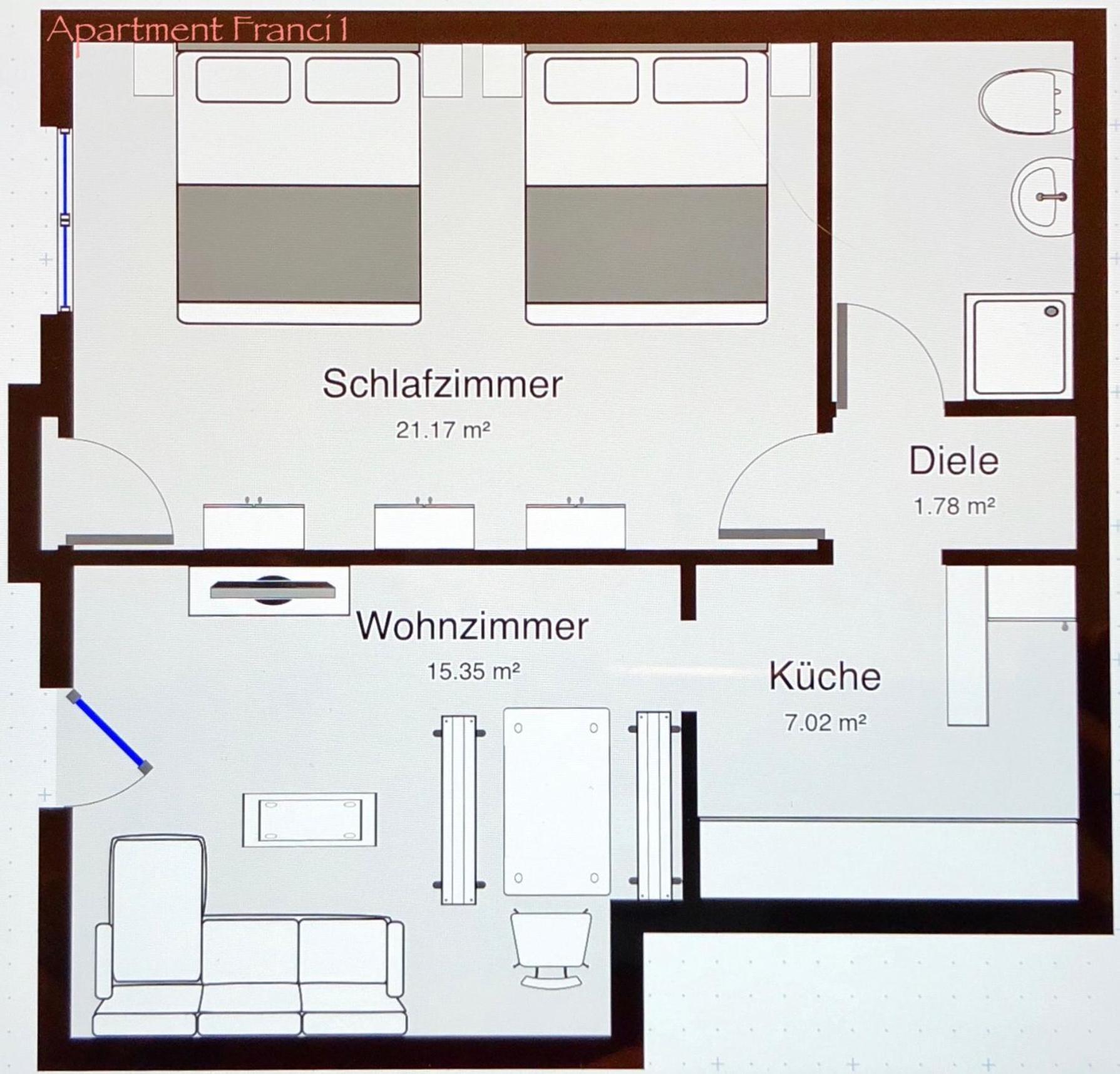 Apartment Franci Wiebelskirchen Exteriör bild